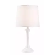 Kenroy Home Acacia Table Lamp 25 H White Shade/White Base