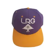 Lifted Research Group LRG Legacy Tree Logo Adjustable Snapback Hat Purple OSFM