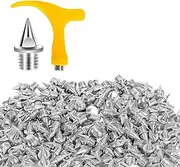 [Ysyaxsyt] Shoe Spikes for Track Shoes,for Ice Cleats Steel Pyramid Spikes for Hiking, High Jumping