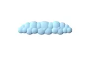 Memory Foam Cloud Keyboard Wrist Rest for Computer Laptop-Blue