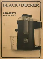 Black & Decker - JE2200B - Fruit and Vegetable Juice Extractor - Black