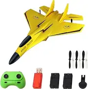 RC Plane Ready to Fly, 2.4GHz Remote Control Airplane, Easy to Fly RC Glider for Kids & Beginners (Red)
