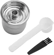 Reusable Coffee Pod Stainless Steel Refillable Coffee Capsule for Y3 Y5 X7 with Tamper and Spoon Reusable Capsules Filters Size 150ml/5oz