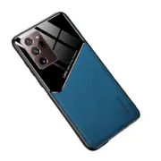 For Samsung Galaxy S21 S22 Note 20 Ultra Plus S20 FE Leather Case Blue