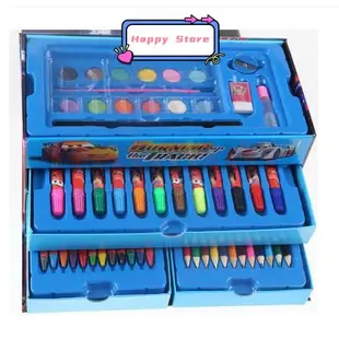 54 Pieces Kids Art Artist Set in a Box with Drawers Pens Pen