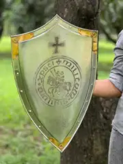 Medieval Knight Templar Shield - Crusader Shield for Home Decor Halloween gift