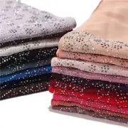 Rhinestone Chiffon Headscarf - Pashmina Bandana Shawl Wrap Women Foulard Hijab