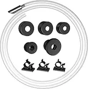 Sink Soap Dispenser Extension Tube Kit, 47'' Under Counter GAPPO with Upgraded Metal Check Valve for Kitchen Sink, Never Fill The Little Bottle Again White (Y35001-HOSE)