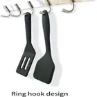 2 Pcs Red Mini Brownie Serving Spatula Set Black. Slotted spatula Kitchen
