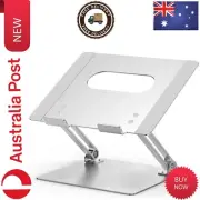 Aluminum Laptop Ergonomic Adjustable Notebook Stand Holder Computer Silver | AU