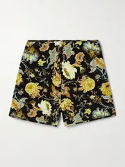 [Ulla Johnson] Ulla Johnson - Cade Quilted Floral-print Silk Shorts - Multi - US0 US 0 Multi