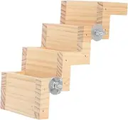 Generic Shaped Bird Climbing Ladder Multifunctional Activity Center for Budgies Parrots Small Animals Easy Setup Fun Resting Platform Foraging Playground for Bird Cages