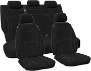 for Toyota Prado 150S 2009-2021 Sperling Custom Black Front & Rear Neoprene Seat Covers