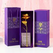 Gold rose - gold-plated eternal rose in a gift box