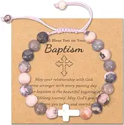 [Unilirace] Bible Accessories Women, Christian Gifts for Women, First Communion Gifts for Women 1st Communion Gifts First Communion Bracelet Baptism Gifts for women Confirmation Gifts for Women Graduation, Small,