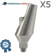 Lot Of 5 Angular 15° Prosthetic For Slim Platform Int Hex 2.0mm Dental Narrow