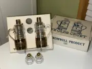 NEW CROMWELL Mid Century Ye Olde Cruet Oil/ Vinegar Bottles Salt/ Pepper Shakers