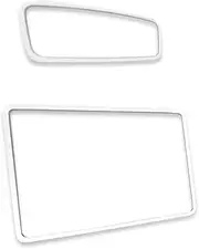 X-CAR Screen Protector Rearview Mirror Frame Set for Tesla Model Y Juniper 2025-Onwards Protection Silicone Cover Case Accessories White