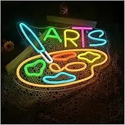 Sign Lamp Paint Neon Sign Painting Neon Light Signs USB Powered Light Up Sign for Studio Art Wall Decor 41x32cm