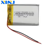 3.7V 1300mAh 4.81Wh Li Lipo Battery 703450 For GPS Bluetooth Speaker DashCam LED