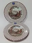 Royal Stafford Homeland Pheasant Set of 6 Large Dinner Plates, 11," Thanksgiving