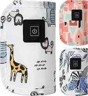 3 Baby Bottle Warmer, Milk Bottle Warmer USB Travel Heating Sleeve, Travel Bottle Warmer, Portable Bottle Warmer Baby Travel, 3 Adjustable Temperature, for Outdoor/Car/Travel