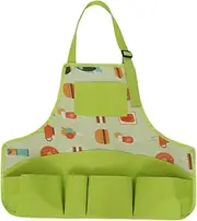 ERINGOGO Gardening Tool Apron Art Smocks Working Apron Gardener Apron for Housework Apron with Pockets Garden Tools Tool Apron Painting Aprons Oxford Cloth Green