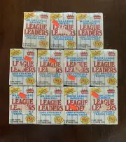 (11) 1987 Fleer League Leaders packs - Factory Sealed