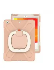 [StylePro] iPad 10th and 11th Generation Tough Shockproof Kids Case with Rotating Stand in Rose