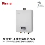 林內 RINNAI 屋內型 16L 強制排氣 熱水器 RUA-C1620WF 中彰投含基本安裝