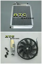 Radiator+Fan For 59-96 MINI COOPER S,ONE,CLUBMAN,850/998/1098/1275 CC GT