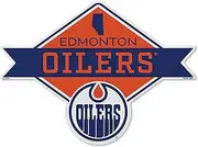 Rico Industires NHL Hockey Edmonton Oilers Diamond Shape Cut Pennant - Home and Living Room Décor - Soft Felt EZ to Hang