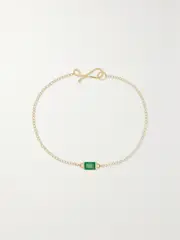 [Melissa Joy Manning] Melissa Joy Manning - 14-karat Recycled Gold Emerald Bracelet - Green - One size One size Green
