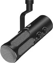 FIFINE XLR/USB Podcast Dynamic Microphone for Streaming, Studio XLR Microphone, PC Streamer Mic All Metal with Mute Button, Headphone Jack, for Vocal Voice Over Music Recording-AmpliTank Tank3
