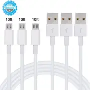 3-12x Lot 10 Ft Fast Strong Cable USB Micro Cord Charger For Samsung S6 7 Note 5