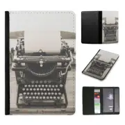 PASSPORT ITINERARY ORGANIZER|VINTAGE RETRO TYPEWRITER KEYBOARD