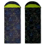 AceCamp Kids Sleeping Bag, Glow-in-The-Dark Sleeping Bag for Kids and Youth, ...