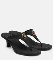 [Versace] Versace Alia Medusa 55 thong sandals AU 6 black