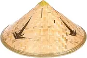 [Vaveren] Braided Hat Weaved Hard Shell Hat Outdoor Farming Cap Drawing Crafting Woven Hat