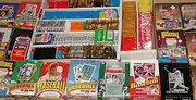 Topps Fleer DONRUSS Upper Deck Score BOWMAN-600 Old Vintage Baseball Cards in Sealed Wax Packs Warehouse Find Topps Fleer Donruss Upper Deck Score