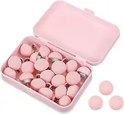 uxcell 20 Pcs Duvet Cover Pins to Hold Comforter Inside, Duvet Clips with Soft Fabric Material for Quilt Cushions Curtains, Light Pink (Mushroom)