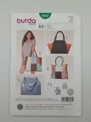 Burda Sewing Pattern 6962 Women's Bags Pattern Size 3 styles NEW