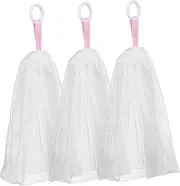 KAILIKETIY 3 Pack Net Soap Soap Saver Pe Material Drawstring Quick Foam Space-saving Design