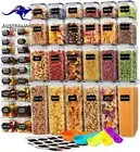 42 Pack Airtight Food Storage Containers with Lids, BPA Free Clear Pantry Storag