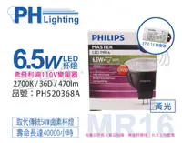 在飛比找松果購物優惠-【PHILIPS飛利浦】LED 6.5W 927 12V 3