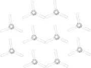 Outanaya 10pcs Fork Lampshade Bracket Spring Clip Holder for Glass Fabric Lampshades Easy Installation Lighting Fixture Accessories for Secure Attachment to Light Fixtures
