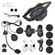 AHR Motorcycle Helmet Headset Bluetooth 5.1 Intercom 2 Rider Noise Cancel