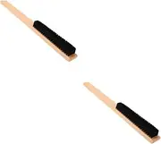 Baluue 2pcs Bristle Coat Brush with Handle Versatile Cleaning Brush for Garments Bedsheets and Lint Removal for Laundry Cleaning