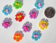 Flowers Cherries Resin Flatbacks bows embellishments scrapbooking craft glue on