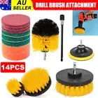 Grout Power Scrubber Cleaning Drill Brush Tub Shower Tile Cleaner Combo Tool Kit